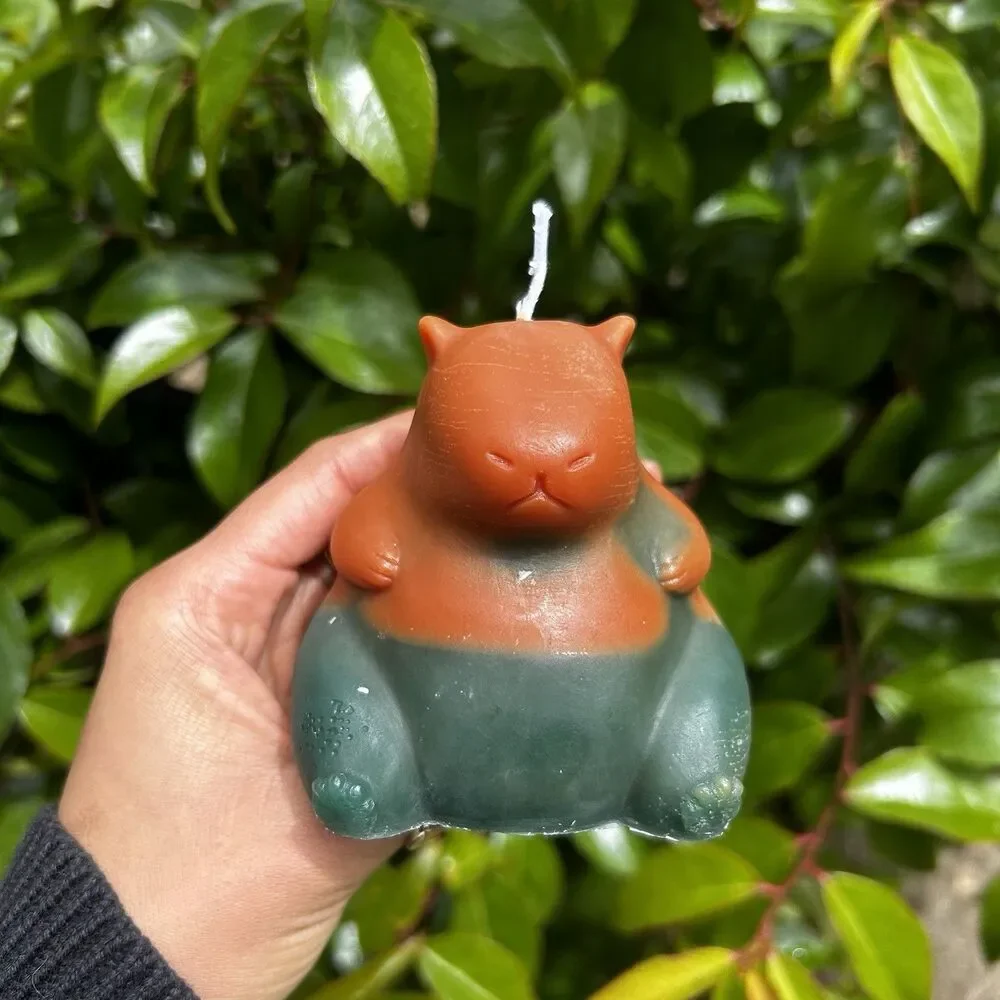 Capybara Candle/ Handmade Candle/ Hamster Candle/ Rodent Candle/ Christmas Gift